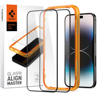 Spigen Glas tR Align Master (2er-Pack) for iPhone 14 Pro schwarz