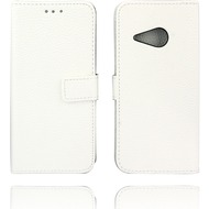 Twins Kunstleder Flip Case für HTC M8 mini,weiß