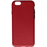 Twins Shield Matte Lederoptik für iPhone 6-Rot