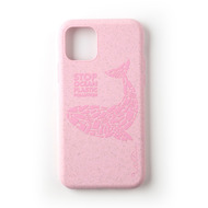 Wilma Stop Plastic Matt Whale for iPhone 11 pink