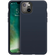 xqisit Silicone Case Anti Bac for iPhone 13 blau