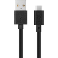 xqisit USB/ USB-C-Kabel V2.0 300cm schwarz