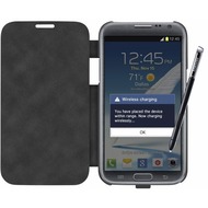 ZENS Fast Wireless Charging Flip Cover fr Samsung Galaxy S4, schwarz