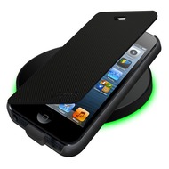 ZENS Wireless Charging Flip Cover Set fr iPhone 5/ 5S/ SE, schwarz