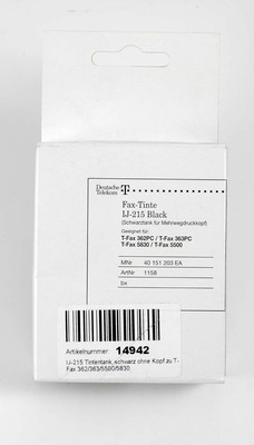 Telekom IJ-215 Tintentank, schwarz ohne Kopf zu T-Fax 362/363/5500/5830