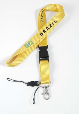 Handyband Brazil gelb / Schlüsselband