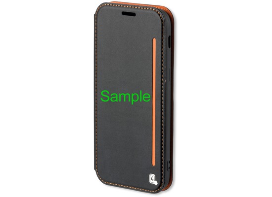 4smarts Flip-Tasche TWO-TONE+ fr iPhone X - schwarz/orange