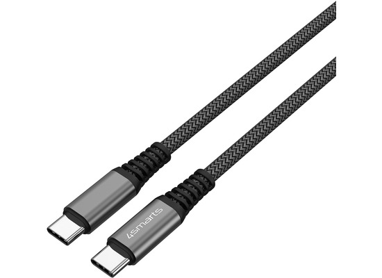 4smarts USB-C auf USB-C Kabel PremiumCord 100W 3m schwarz