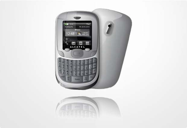 Alcatel onetouch OT-355D Dual-SIM, weiß-chrom
