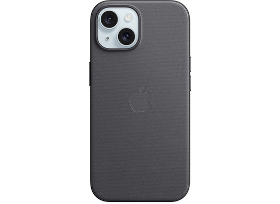 Apple Feingewebe Case iPhone 15 mit MagSafe (schwarz)