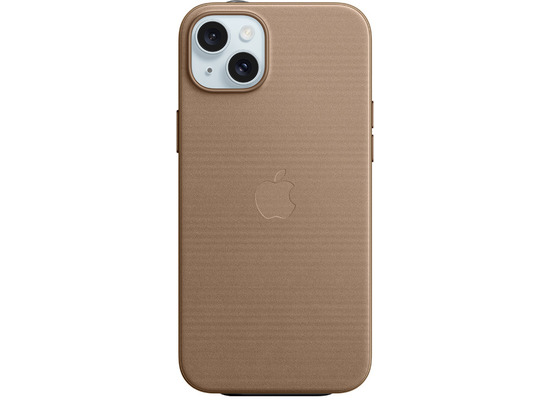 Apple Feingewebe Case iPhone 15 Plus mit MagSafe (taupe)