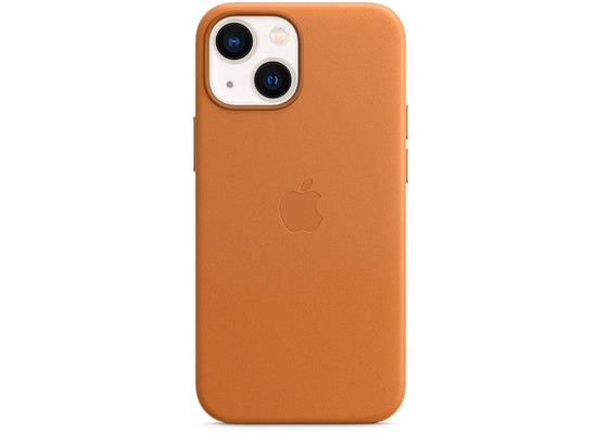 Apple Leder Case iPhone 13 mit MagSafe goldbraun