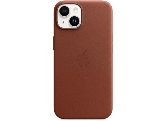 Apple Leder Case iPhone 14 mit MagSafe umbra