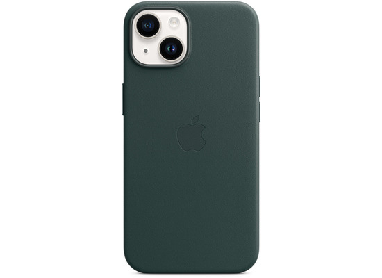 Apple Leder Case iPhone 14 mit MagSafe waldgrn