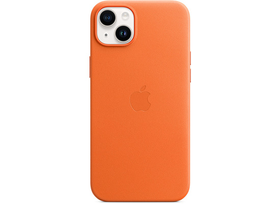 Apple Leder Case iPhone 14 Plus mit MagSafe orange