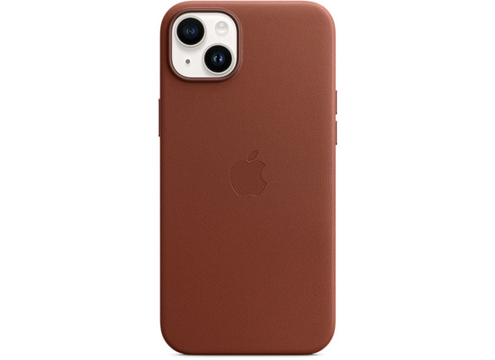 Apple Leder Case iPhone 14 Plus mit MagSafe umbra