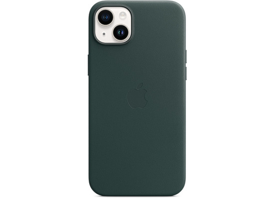 Apple Leder Case iPhone 14 Plus mit MagSafe waldgrün