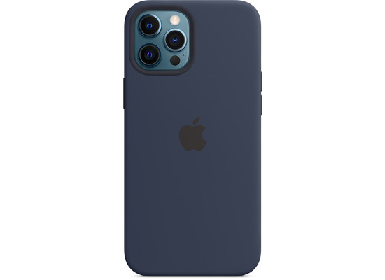 Apple Silikon Case iPhone 12 Pro Max mit MagSafe (dunkelmarine)