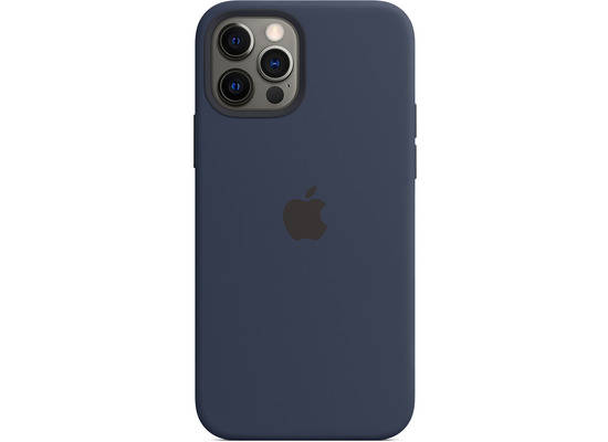 Apple Silikon Case iPhone 12/12 Pro mit MagSafe (dunkelmarine)