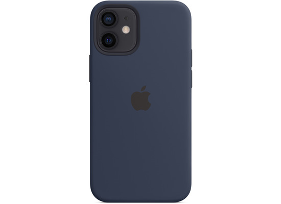 Apple Silikon Case iPhone 12 mini mit MagSafe (dunkelmarine)