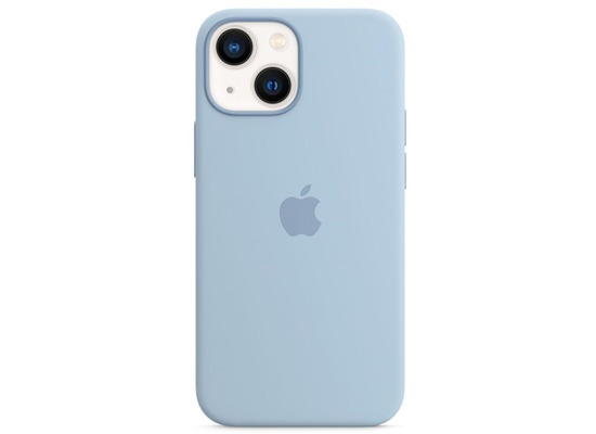Apple Silikon Case iPhone 13 mini mit MagSafe dunstblau