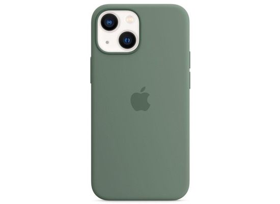 Apple Silikon Case iPhone 13 mini mit MagSafe eukalyptus