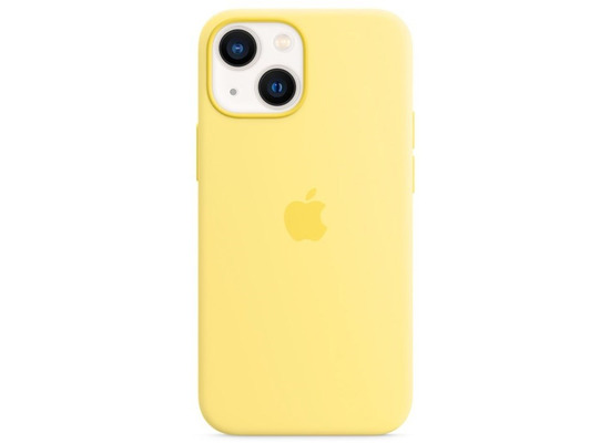Apple Silikon Case iPhone 13 mini mit MagSafe zitronenschale