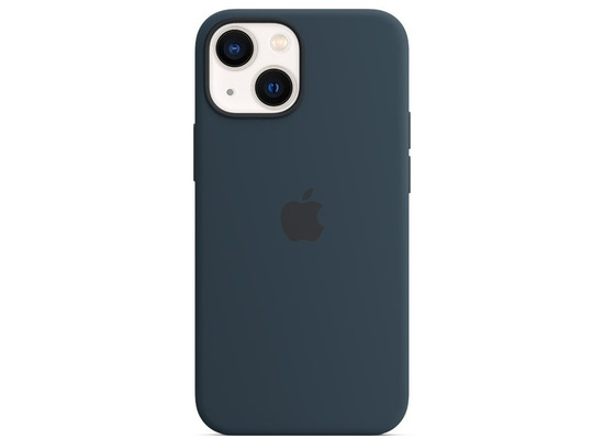 Apple Silikon Case iPhone 13 mit MagSafe abyssblau