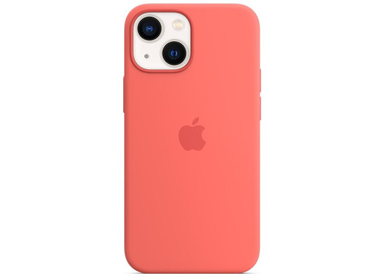 Apple Silikon Case iPhone 13 mit MagSafe pink pomelo