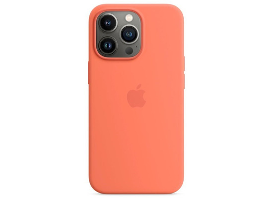 Apple Silikon Case iPhone 13 Pro mit MagSafe nektarine