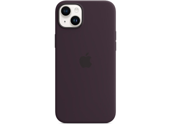 Apple Silikon Case iPhone 14 Plus mit MagSafe holunder