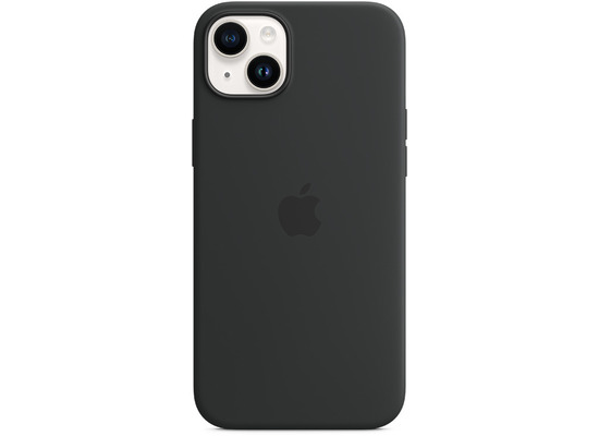 Apple Silikon Case iPhone 14 Plus mit MagSafe mitternacht