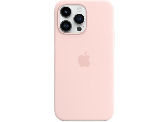 Apple Silikon Case iPhone 14 Pro Max mit MagSafe kalkrosa