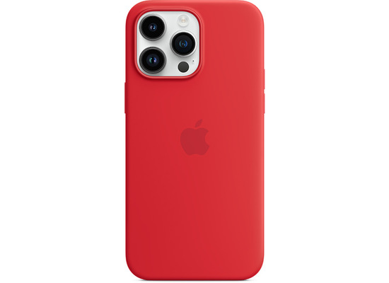 Apple Silikon Case iPhone 14 Pro Max mit MagSafe rot