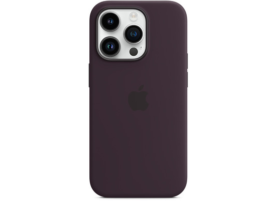 Apple Silikon Case iPhone 14 Pro mit MagSafe holunder