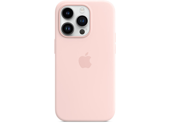 Apple Silikon Case iPhone 14 Pro mit MagSafe kalkrosa