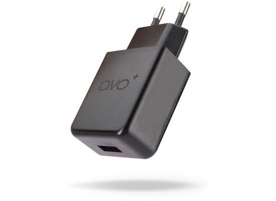 AVO+ Reise-Ladegerät USB 2,1A EU schwarz
