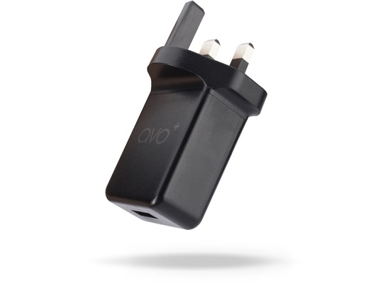 AVO+ Reise-Ladegerät USB 2,1A UK schwarz