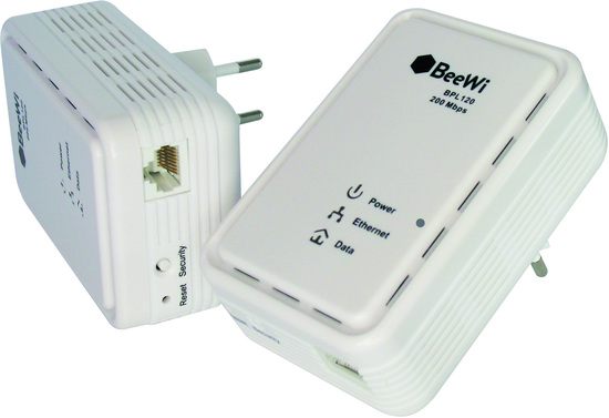 Beewi Powerline HD 200Mbit/s Netzwerkadapter BPL120, wei