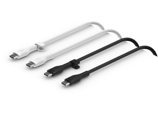 Belkin Flex Silikon-Kabel, USB-C / USB-C 2.0, 1m, Doppelpack
