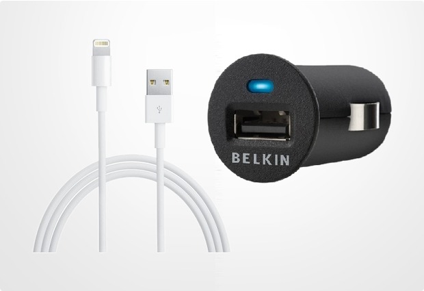 Belkin Mini Kfz-Ladegert USB inkl. original Apple Lightning Kabel