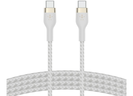 Belkin PRO Flex USB-C/USB-C Kabel, bis 60W, 2m, wei