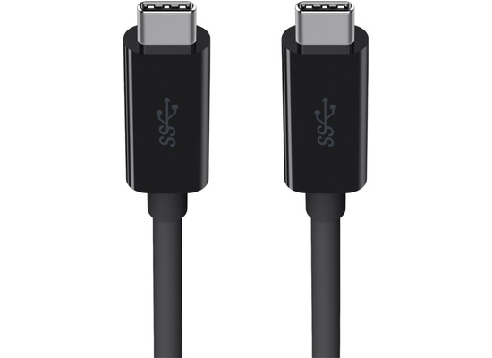 Belkin USB-C/USB-C Monitorkabel 4K, 5 Gbit/s 100W, 2m, Schwarz