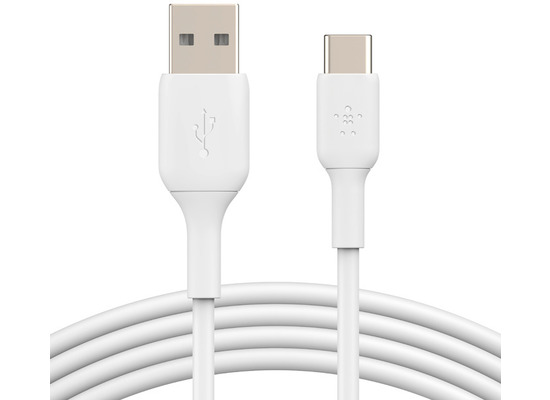 Belkin USB-C/USB-A PVC Kabel, 1m, wei, Doppelpack