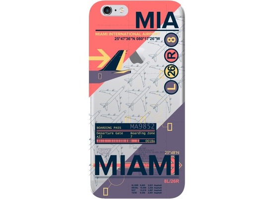 Benjamins AirPort MIA Miami - Silikon Cover - Apple iPhone 6, 6S