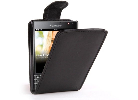Blackberry Passport Smartphone Flip Case, schwarz