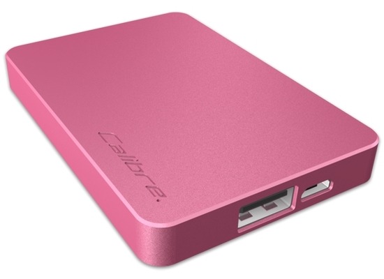 Calibre UltraGo nano PowerStation 2500mAh, pink