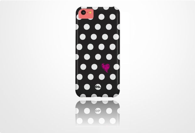 case-mate barely there Prints fr iPhone 5C, Polka Love
