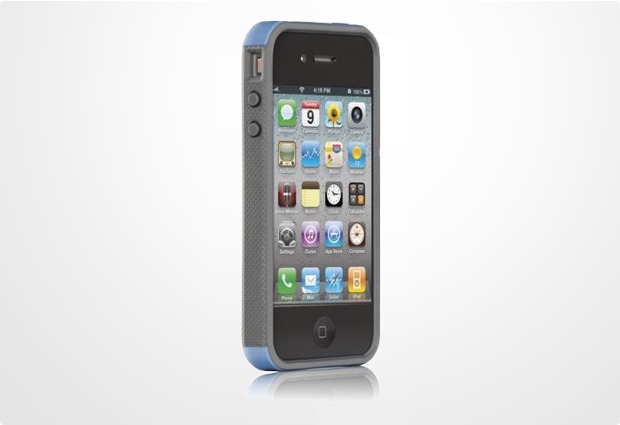 case-mate Pop Protection fr iPhone 4, blau-grau