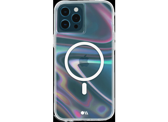 case-mate Soap Bubble MagSafe Case, Apple iPhone 12/12 Pro, transparent/schillernd, CM045428